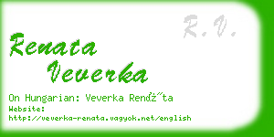 renata veverka business card